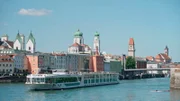 Die Dreiflüssestadt Passau. Durch den Zufluss von Inn und Ilz wird die Donau ein richtiger Strom