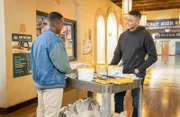 Daniel Ezra (Spencer James), Michael Evans Behling (Jordan Baker).