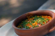 In Argentinien kocht Pio einen delikaten Maisbrei.
