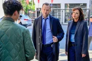 (v.li.): Vinh Nguyen (Tuan Pham), Donnie Wahlberg (Danny Reagan), Marisa Ramirez (Maria Baez).