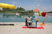 Checker Tobi hat seine Checkerbude an den Echinger See verlegt.