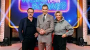 Moderator Kai Pflaume begrüßt in dieser Sendung die Schauspielerin Katja Riemann und den Schauspieler Sebastian Koch.