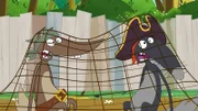 Wem sind die beiden Piraten nur ins Netz gegangen?