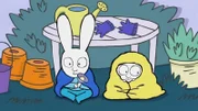 Simon (l.) und Franz (r.) wollen im Garten campieren, um auf den Elf zu warten, der angeblich die grünen Tomaten in der Nacht rot anpinselt.