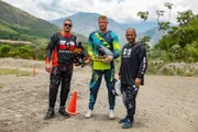 V.l.: Paddy McGuinness, Freddie Flintoff, Chris Harris