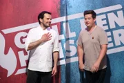 Profikoch Steffen Henssler (l.) und Chris Tall.