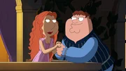 Lois Griffin (l.); Peter Griffin (r.)