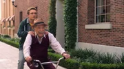 L-R: Adam Goldberg (Sean Giambrone), Albert 'Pops' Solomon (George Segal)