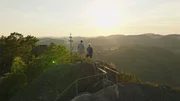 Johannes Neuhofer und Hans Pum am Herzogreitherfelsen