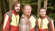 Die drei Titelhelden, die Forstarbeiter Kalle (Fridolin Sandmeyer), Paul (Gerhard Polacek) und Boris (Bejo Dohmen)