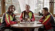 Die drei Titelhelden, Forstarbeiter Kalle (Fridolin Sandmeyer), Paul (Gerhard Polacek) und Boris (Bejo Dohmen)