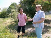 Kummerower See; Bernd Nabelberg und seine Mutter Erika Melzer
