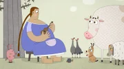 Alle Tiere versammeln sich gut gelaunt bei Lena, wenn sie ihr Liedchen spielt, um den Frühling einzuläuten.