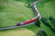 Albulastrecke bei Bergün.