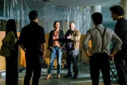 L-R: Hanna Burger (Maya Unger), Marius Schreiber (Felix Kreutzer), Angelika Schnell (Ursula Strauss), Franitschek (Wolf Bachofner), Akil Tenaris (Bagher Ahmadi), Marc Sanchez (Benedikt Steiner).