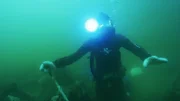 Captain diver Kris Kelly gets in a final shift at Bluff.