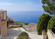 mittelmeer, aussicht, wohnlage, mediteran, horizont, ambiente, südfrankreich, meer, wasser, ausblick, landschaft, küste, frankreich, côte d'azur, anwesen, villa