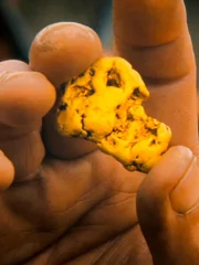 Goldklumpen.