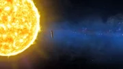Beim Vorbeiflug an der Sonne hat Oumuamua an Geschwindigkeit zugelegt. Durch die Einwirkung der Sonne verdampfte vermutlich Eis an seiner Oberfläche, was dem interstellaren Objekt einen Schub verliehen haben könnte. Beim Vorbeiflug an der Sonne hat Oumuamua an Geschwindigkeit zugelegt. Durch die Einwirkung der Sonne verdampfte vermutlich Eis an seiner Oberfläche, was dem interstellaren Objekt einen Schub verliehen haben könnte.