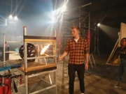 Christian startet das Finale – wird die KettenreAh!ktion laufen wie dieser Feuerball?