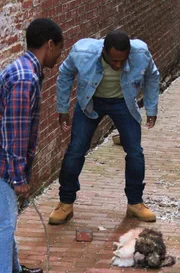 Recreation of teenagers Linwood, James & Anthony Briley killing a neighborhood cat.