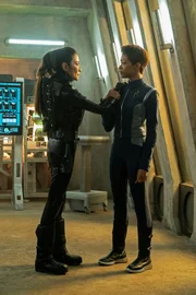 "The Red Angel" -- Ep#210 -- Pictured (l-r): Michelle Yeoh as Georgiou; Sonequa Martin-Green as Burnham; of the CBS All Access series STAR TREK: DISCOVERY.