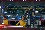 "Such Sweet Sorrow" -- Ep#213 -- Pictured (l-r): Jayne Brook as Admiral Cornwell; Anson Mount as Captain Pike of the CBS All Access series STAR TREK: DISCOVERY.