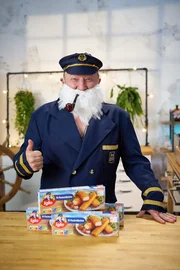 Der Captain Iglo ist eine Werbeikone. Dank ihm ist Iglo zur beliebtesten Marke im Tiefkühlfach geworden.