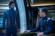 "Light and Shadows" -- Episode #207 -- Pictured (l-r): Shazad Latif as Tyler; Anson Mount as Pike of the CBS All Access series STAR TREK: DISCOVERY.
