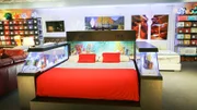The professional craftsmen convert a bed into an aquarium in this episode.