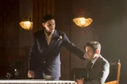 AMERICAN HORROR STORY -- "The Ten Commandments Killer" Episode 508 (Airs Wednesday, December 2, 10:00 pm/ep) Pictured: (l-r) Evan Peters as Mr. March, Wes Bentley as John Lowe. CR: Prashant Gupta/FX