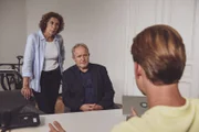 (v.li.): Adele Neuhauser (Bibi Fellner), Harald Krassnitzer (Moritz Eisner), Fabian Schiffkorn (Dr. Rädler).