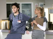 Zach Braff (John 'J.D.' Dorian), Eliza Coupe (Dr. Denise Mahoney).