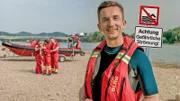 "PUR+"-Moderator Eric Mayer schwimmt im Rhein und gerät dabei im "PUR+"-Experiment in eine gefährliche Strömung. Kann er ihr entkommen? Welche Gefahren lauern in der Strömung.