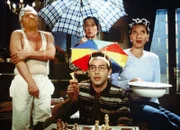 Walter Andreas Müller als Hans Meier, Trudi Roth als Tante Martha, Beat Marti als Bruno Caduff, Sandra Moser als Annekäthi Tobler