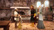 König Uther bittet Jehanne, die Tochter seines Kochs, ihm ein Drachenei zu besorgen.