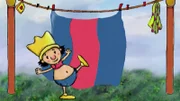 Der kleine König denkt, dass er größer geworden ist.