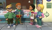 Mandy und Sarah suchen nach einer neuen Geschichte für die Pontypandy Post. Da kommen ihnen die beiden Superhelden Atomic Boy und Norman Man sehr gelegen.