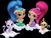Dee Bradley Baker as Nahal, Isabella Crovetti-Cramp as Shine, Eva Bella as Shimmer and Dee Bradley Baker as Tala.