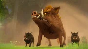 Der legendäre Eber Henwen bedroht Camelot.