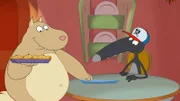 Groß-Ludwig überrascht Wolf mit einer Tarte Tartin.