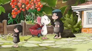 Maulwurfskind Karl möchte mit Tilda Apfelkern zelten gehen. Ob sein Papa das erlaubt?