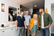 (v.l.n.r.) Benjamin; Andy; Kortney Wilson; Kenny Brain