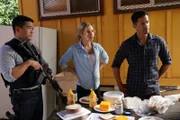 V.l.: Detective Gordon Katsumoto (Tim Kang), Juliet Higgins (Perdita Weeks), Thomas Magnum (Jay Hernandez)
