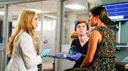 v.l.: Dr. Morgan Reznick (Fiona Gubelmann), Dr. Shaun Murphy (Freddie Highmore) und Jas Kohli (Supinder Wraich)