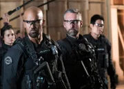 L-R: Stephanie Sigman as Jessica Cortez, Shemar Moore as Daniel 'Hondo' Harrelson, Jay Harrington as David 'Deacon' Kay and David Lim as Victor Tan.