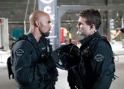 L-R: Shemar Moore as Daniel 'Hondo' Harrelson and Alex Russell as Jim Street.