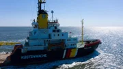 Die "Mellum" ist ein Mehrzweckschiff des Wasser- und Schifffahrtsamtes Wilhelmshaven.