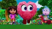 (v.li.): Dora, Grummel Hearty, Boots