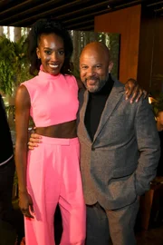 WEST HOLLYWOOD, CALIFORNIA - MARCH 08: (L-R) Zainab Johnson and Chris Williams attend Prime Video's "Upload" Season 2 Special Screening and Red Carpet at The West Hollywood EDITION on March 08, 2022 in West Hollywood, California.